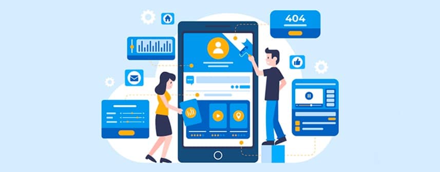 Hiring React Native App Developers: Useful Tips to Consider 1 React Native app developers showing app development process in mobile