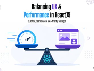 Balancing UX and Performance in ReactJS - scale illustration showing speed versus user experience for fast web apps