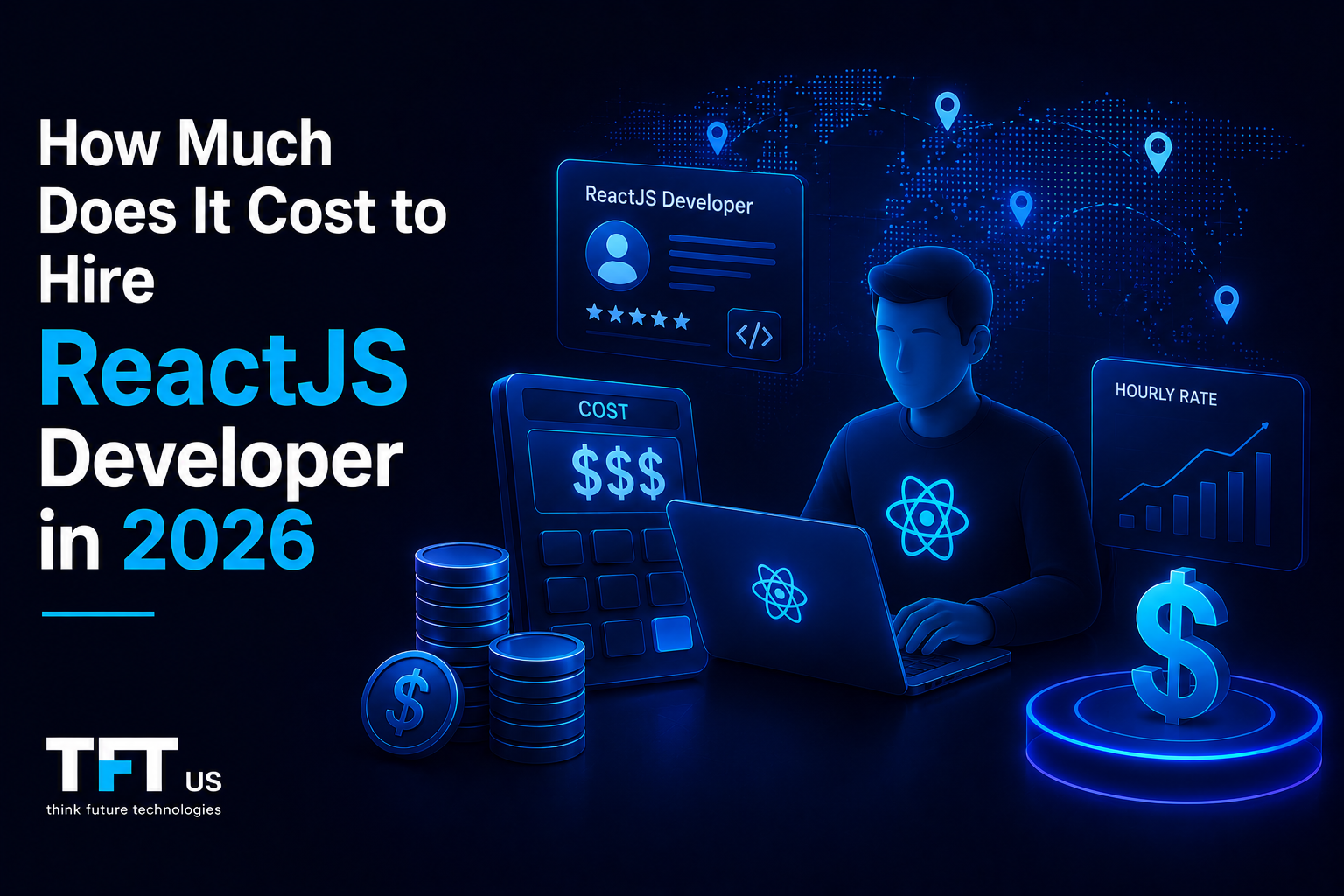How Much Does It Cost to Hire ReactJS Developer in 2026 1 The cost to hire a ReactJS developer depends on three primary factors: geographic location, experience level, and hiring model. In the current global tech ecosystem, prices range drastically from $10/hour for junior offshore developers to upwards of $150+/hour for senior onshore architects. Here is a comprehensive breakdown of the costs to help you accurately budget your project.