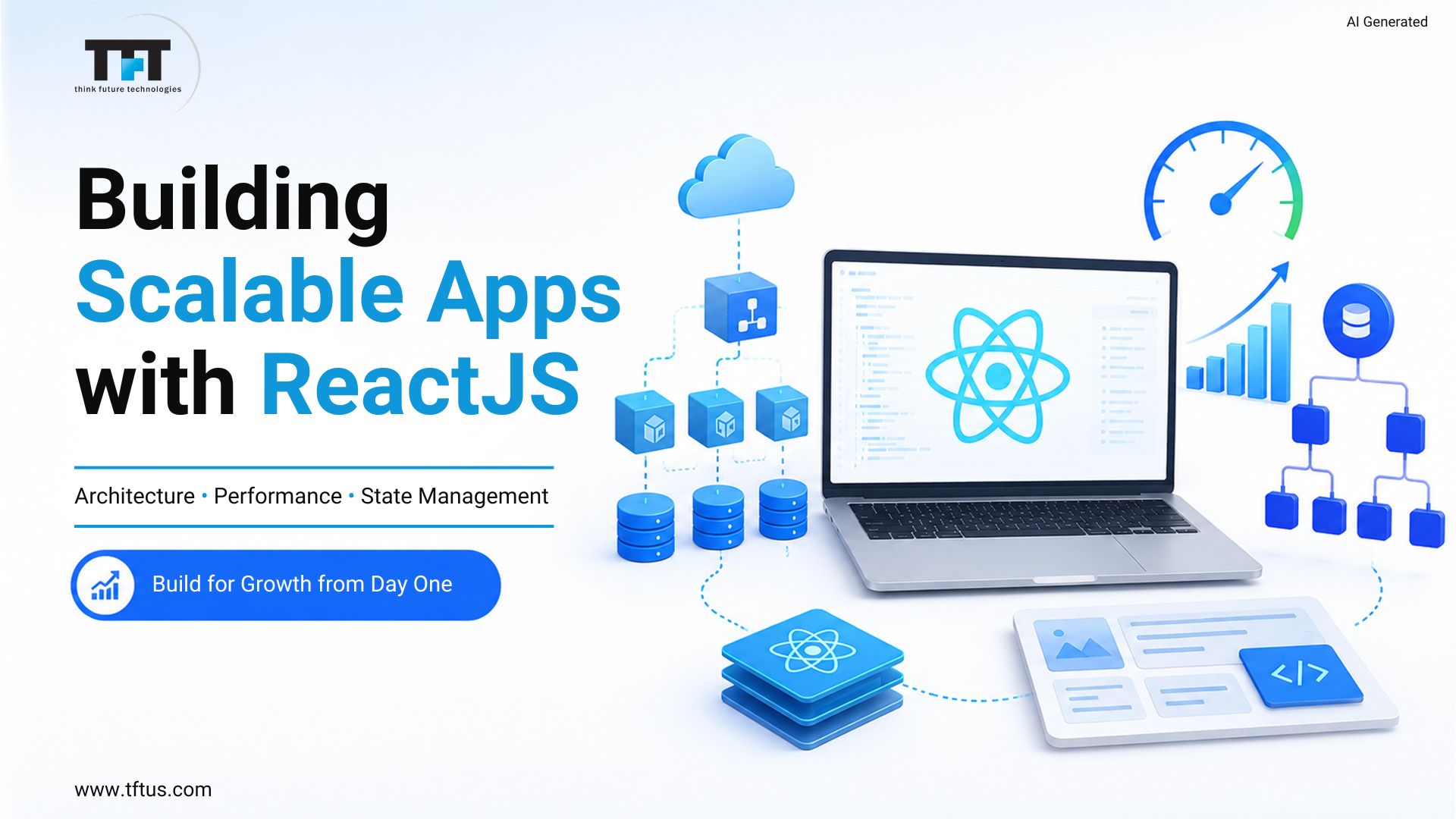 An infographic guide titled "Mastering React Hooks" that introduces essential state, lifecycle, and performance optimization hooks used to write cleaner functional components.