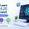 Infographic titled "How to Learn ReactJS from Scratch — A Beginner's Roadmap" with learn, build, and grow steps