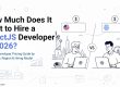 Illustration comparing onshore and offshore ReactJS developers with a 2026 hiring cost guide covering developer rates, regions, and hiring strategies