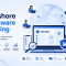 Offshore software testing illustration featuring global QA teams, software quality assurance, cost efficiency, secure testing, scalability, faster delivery, and distributed software testing services